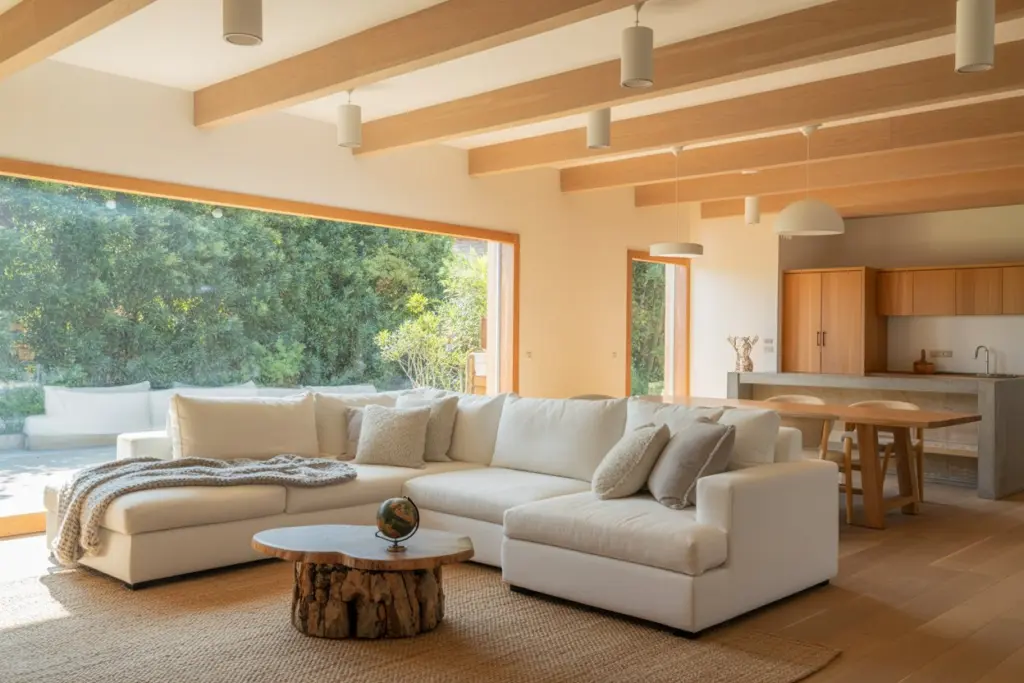 The furniture of the rustic style 