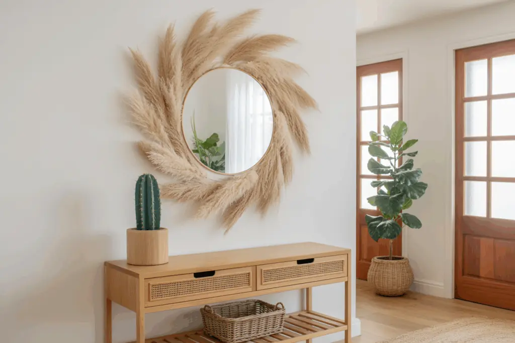 bohemian style entryway