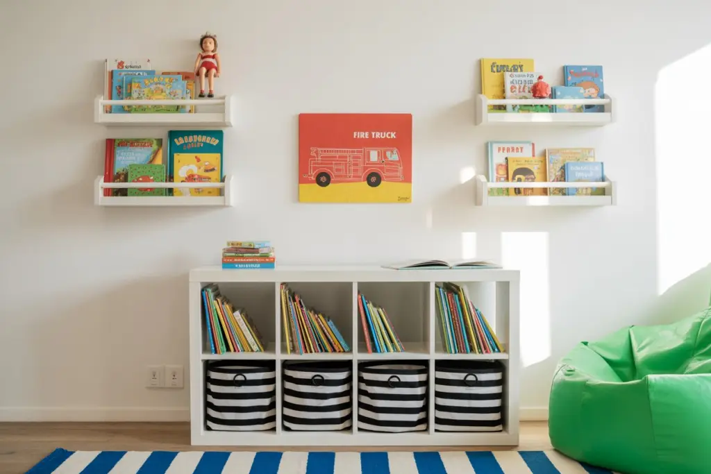 storage of a kid's room
