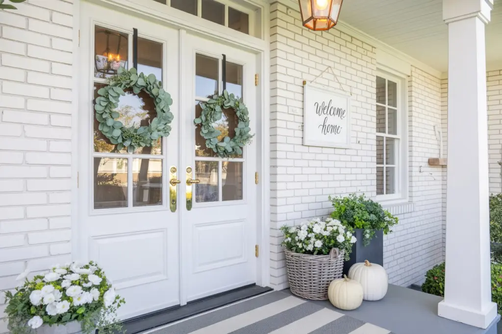 Welcoming front porch decor