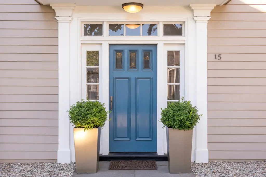 blue front door