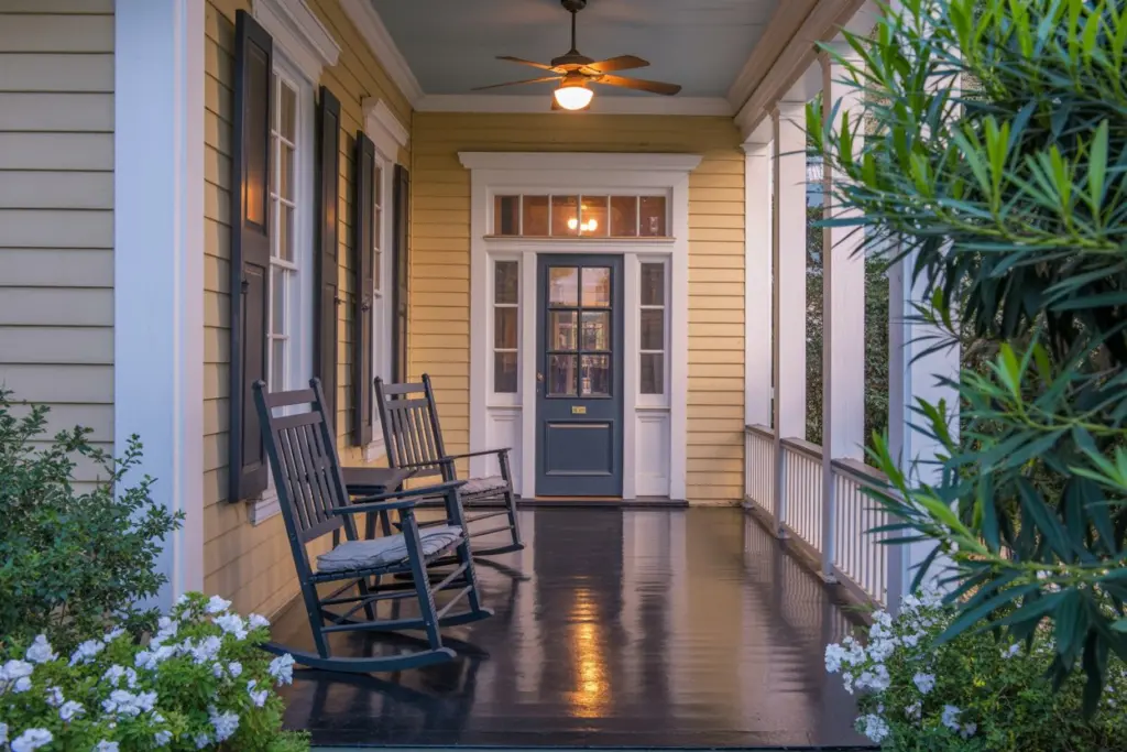 bold accents front porch