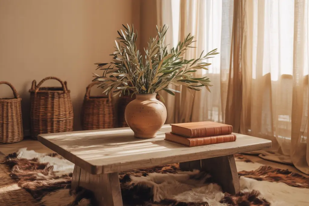 Warm earth tones