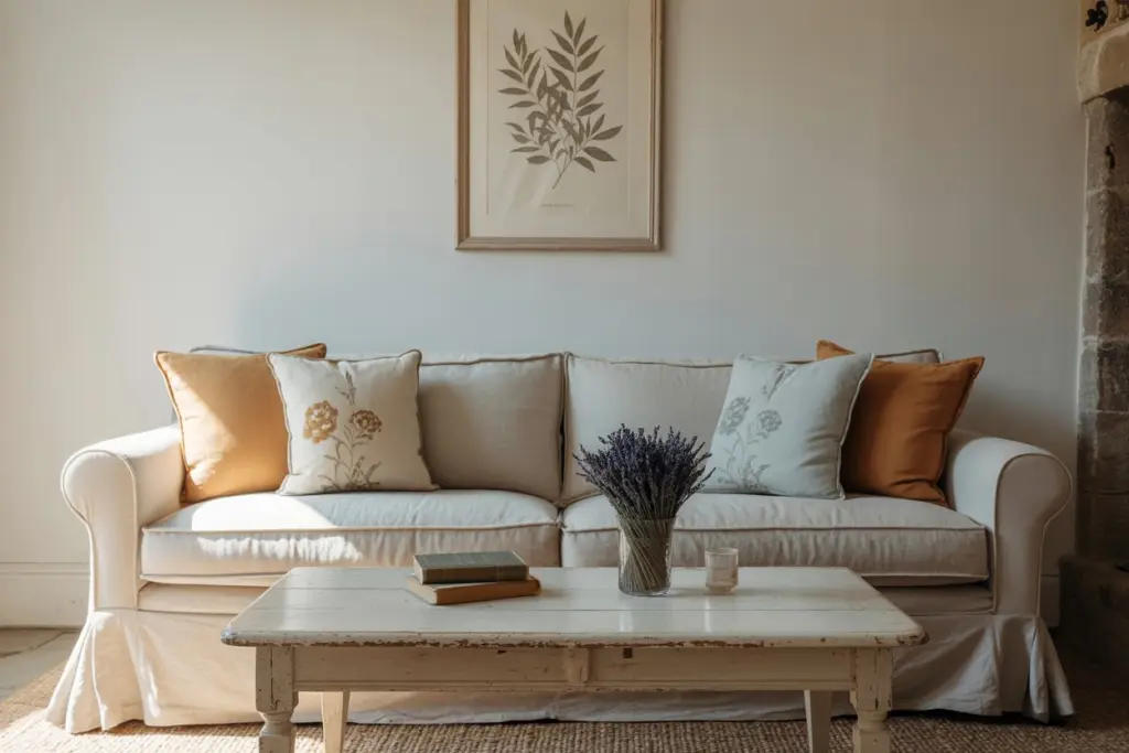 The colors used in rustic style