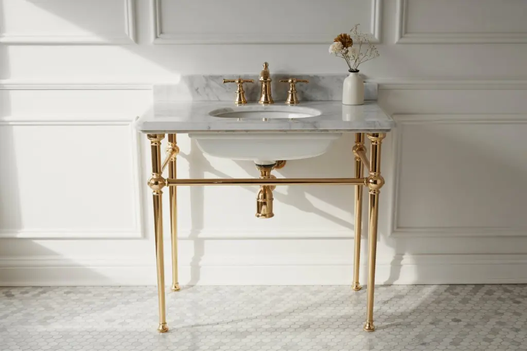Console bathroom vanity 