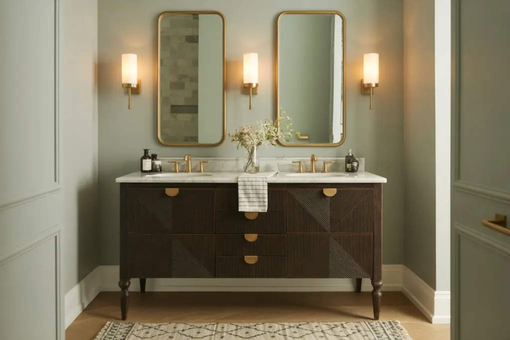Traditional bathroom vanity 