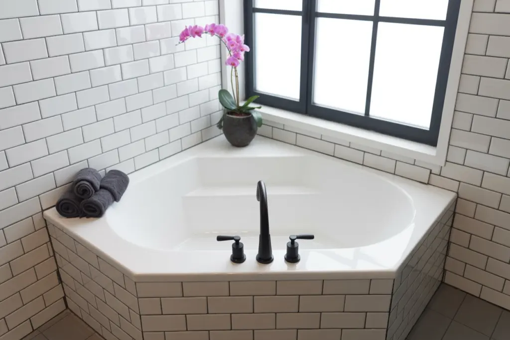 Corner bathtubs