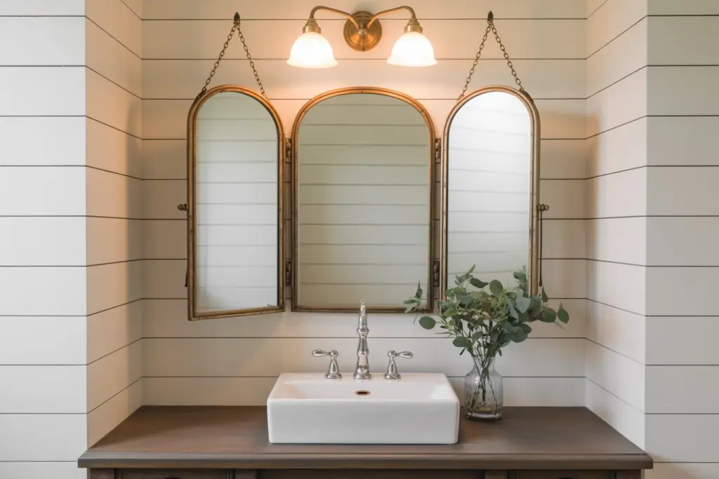 triptych mirror 