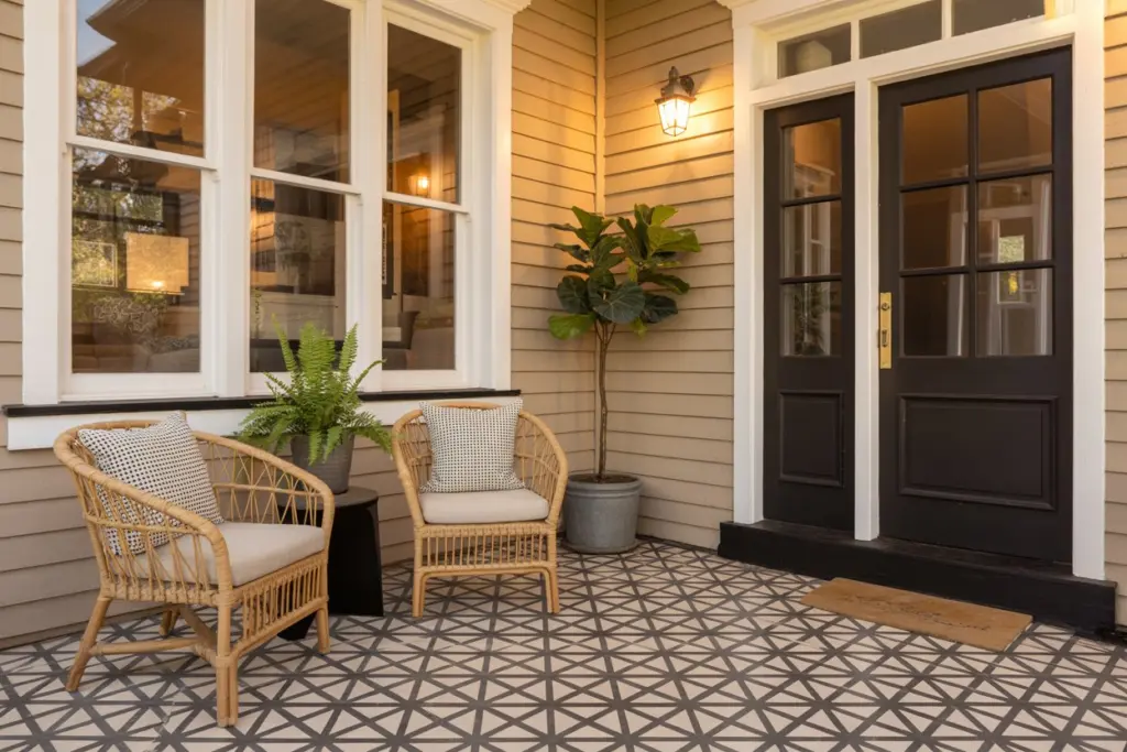front door floor| porcelain or ceramic tiles
