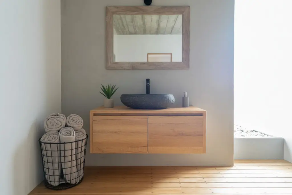 Hevea Wood vanity