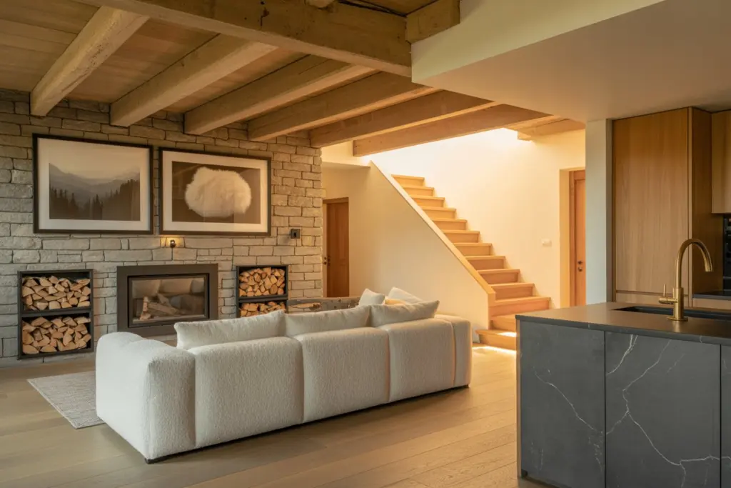 Wood and stone elements