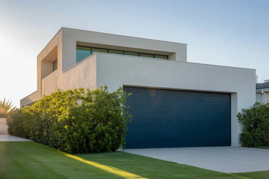 dark garage door