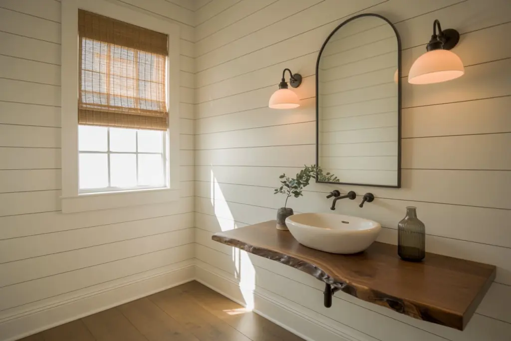 The architectural constraints of the bathroom