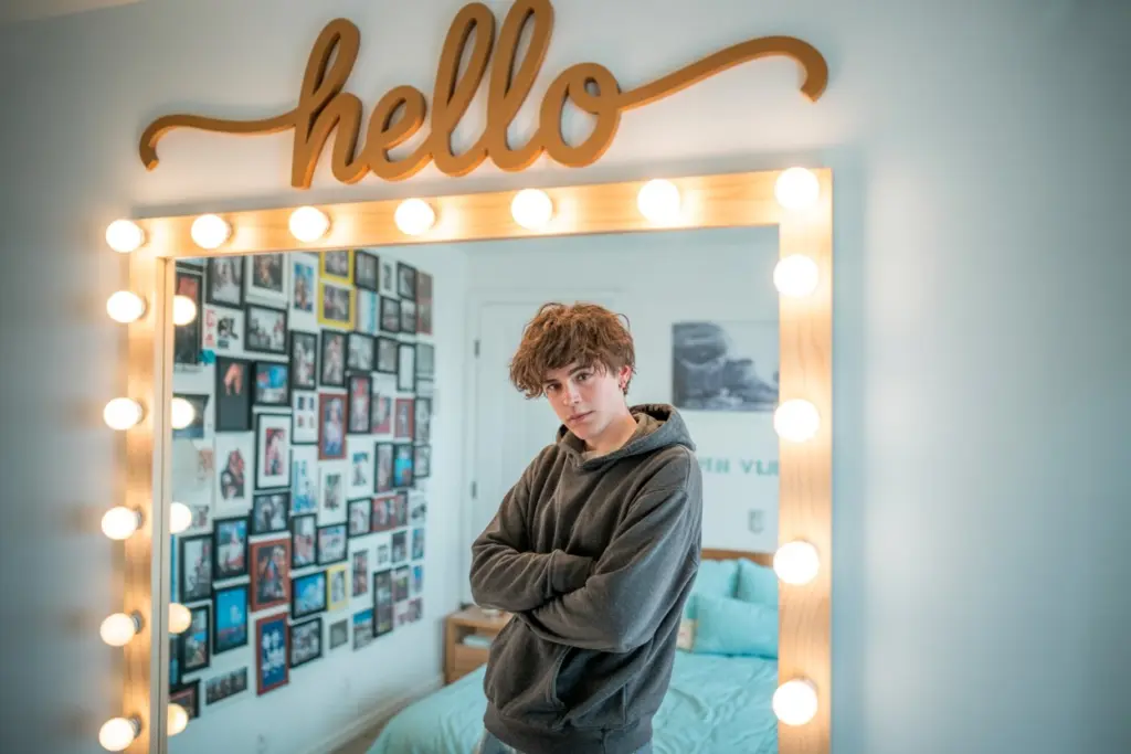 Teenager's room: 12 tips for an amazing design 11 Furnish a teenager's room with a large mirror