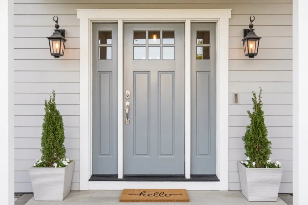  light gray front door color