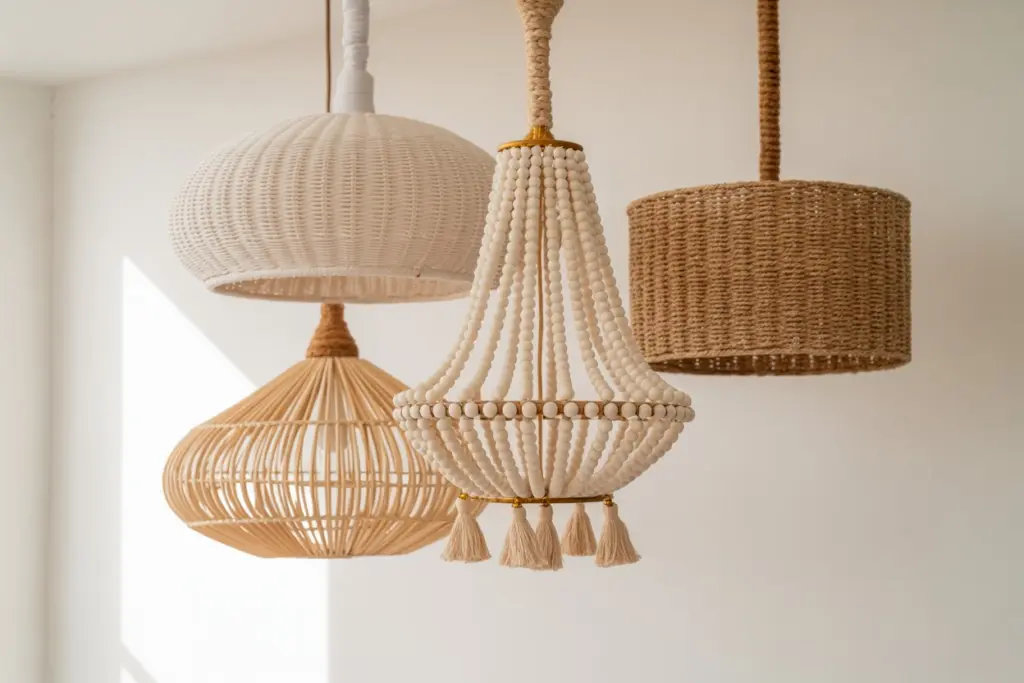 Boho lighting and accessories