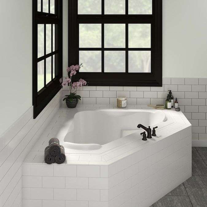 Corner bathtubs