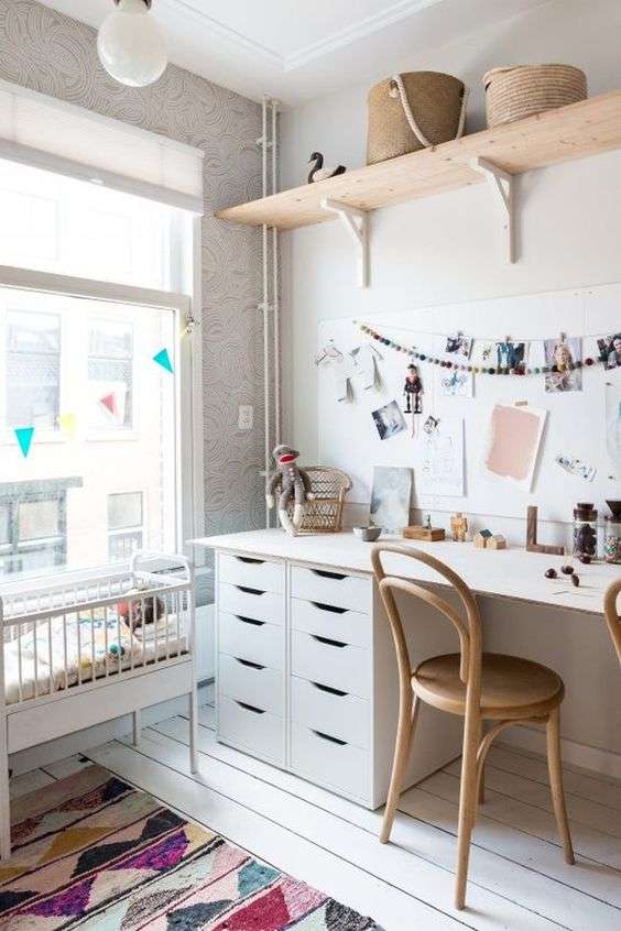  desk corner of the kid's room