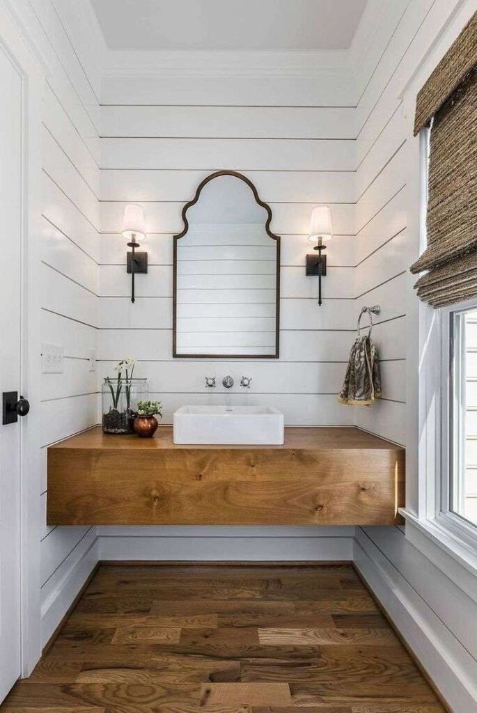 The architectural constraints of the bathroom