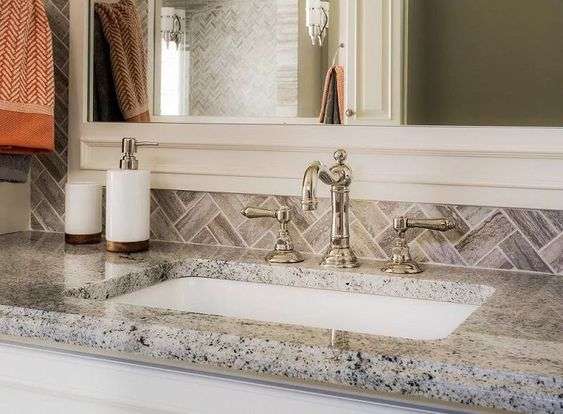 granite bathroom countertop