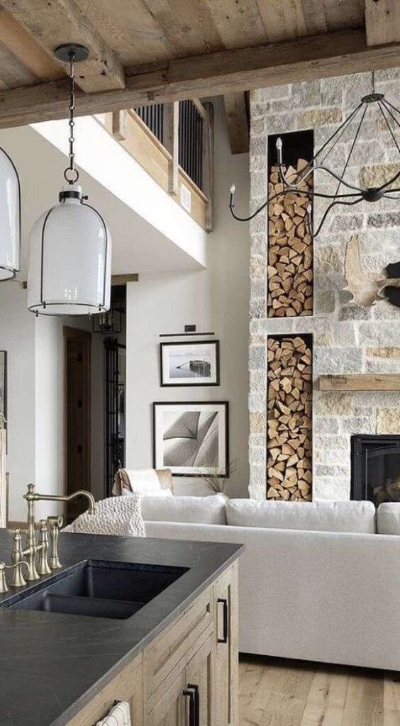 Wood and stone elements