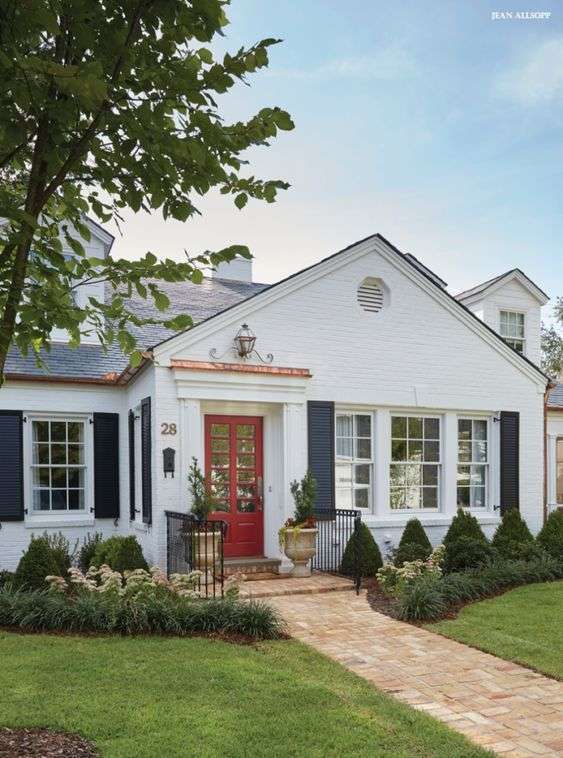 classic elegance door with bold reds