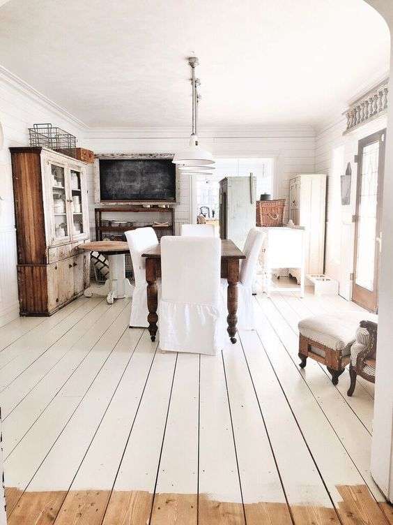 Wooden floor painting 
