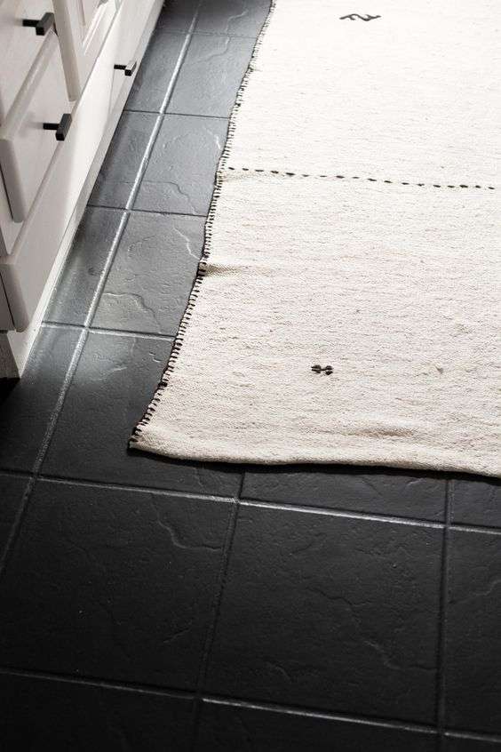 tiled floor painting 