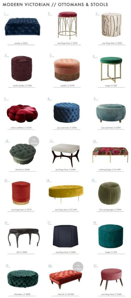 Incorporate Victorian style furniture into your home