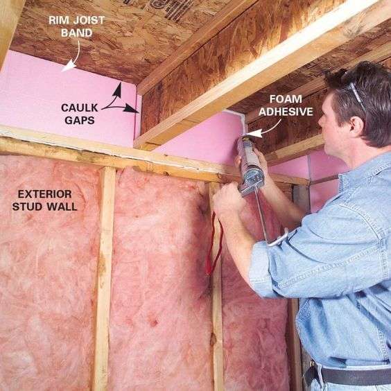 Basement wall insulation