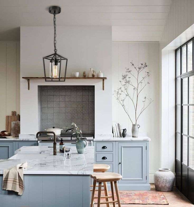 What type of kitchen is an island best suited to?