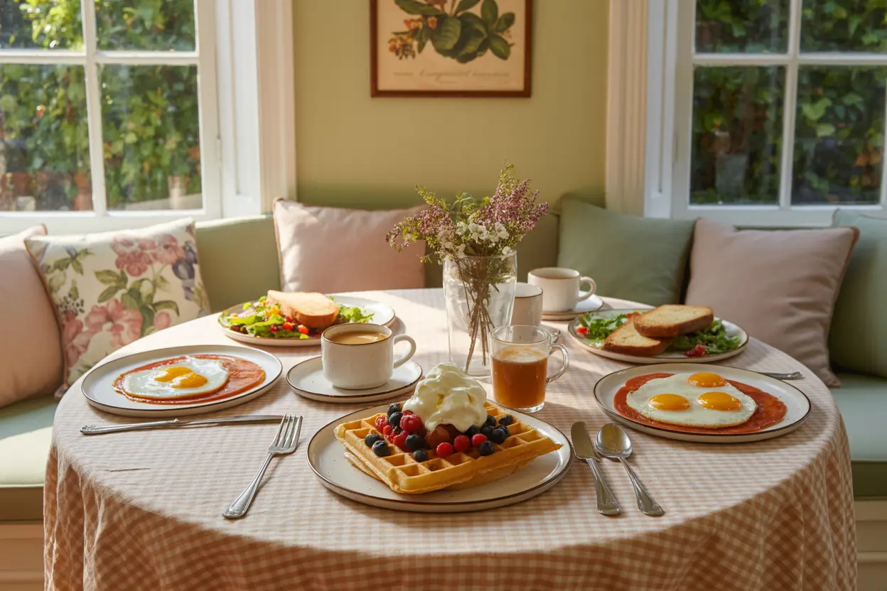 How to create a comfortable breakfast area