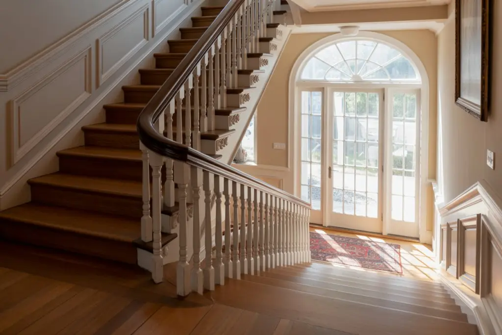 Hamptons interiors staircase