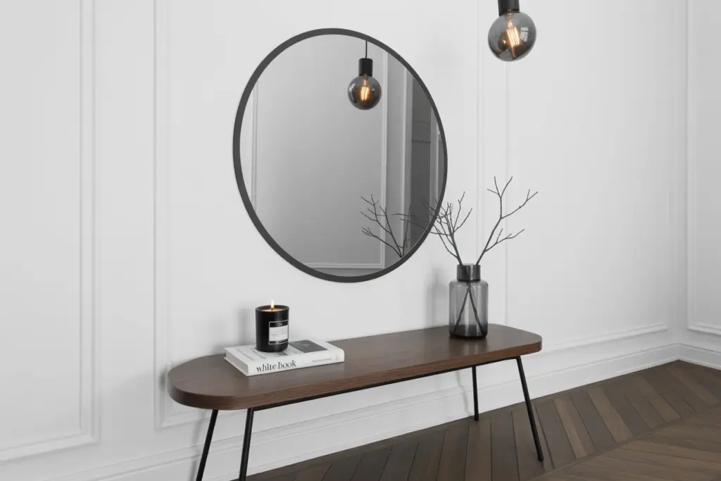Minimalist House design: 7 amazing step action plan 20 Dare a large mirror in minimalist design