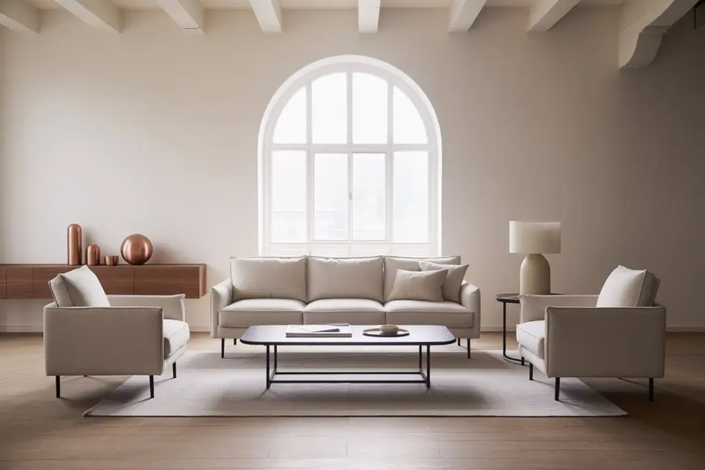 Minimalist House design: 7 amazing step action plan 8 White look minimalist living room