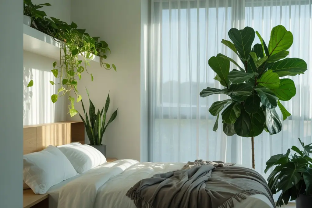 Minimalist House design: 7 amazing step action plan 23 minimalist bedroom interior with Green plants