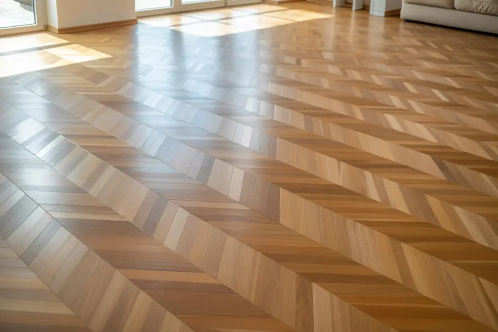 In which way you should lay the wood flooring 5 Lay the wood flooring diagonally