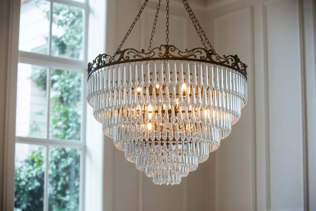 solid and flashy chandelier 
