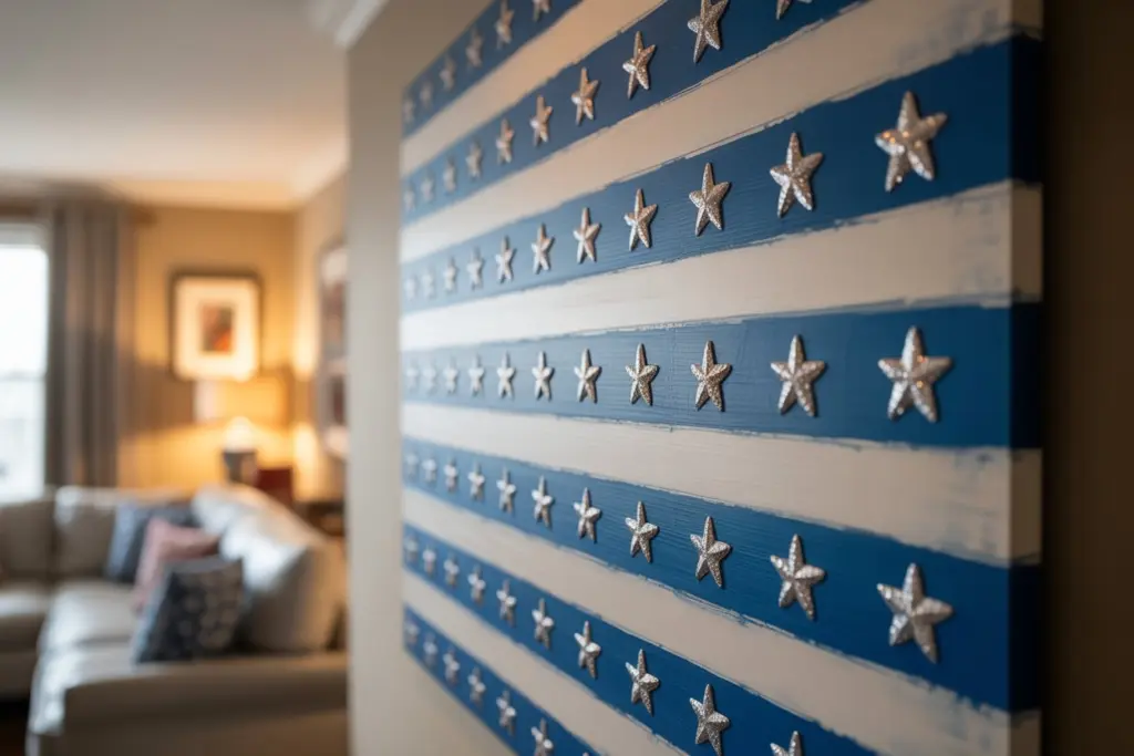 4th of July decoration: an amazing way to celebrate in 2024 8 Star-Spangled Wall Art