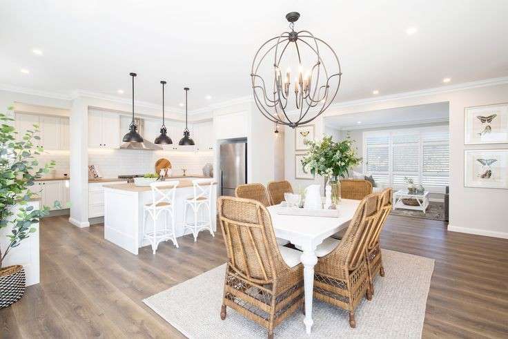 Open kitchen hamptons interiors style