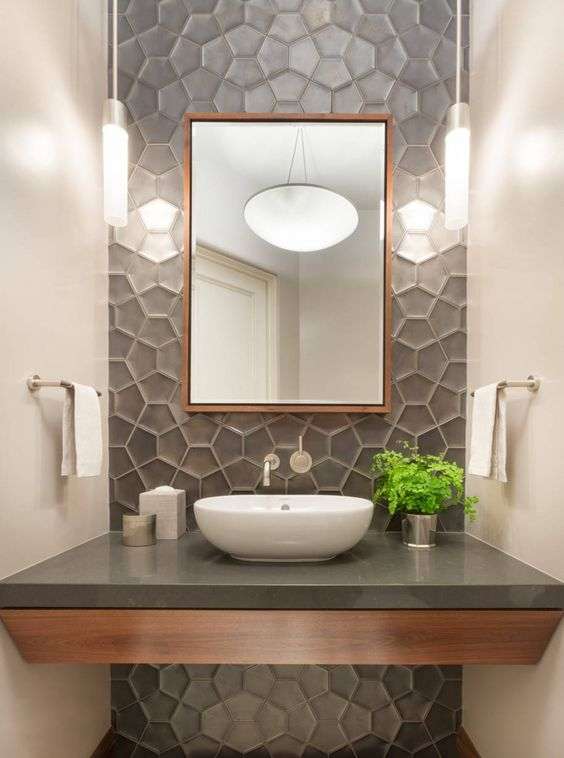 Contemporary powder room