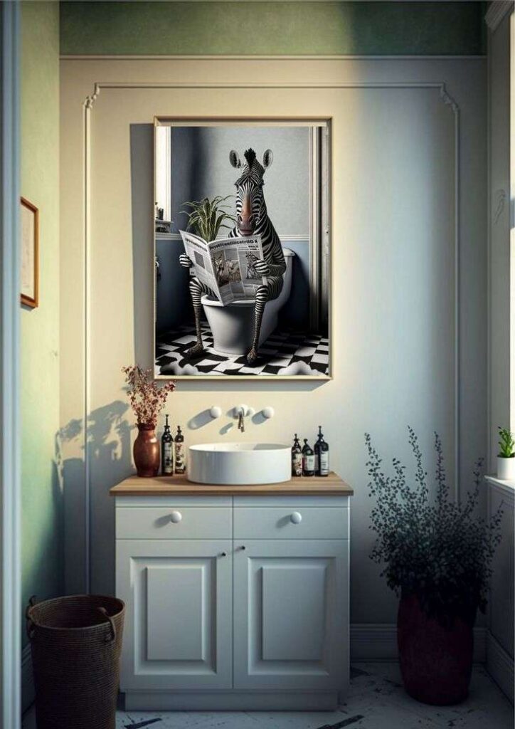 Artwork and Wall for bathroom decoration