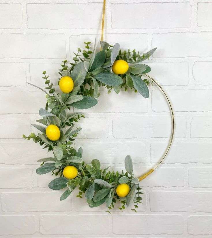 Lemon hanging baskets
