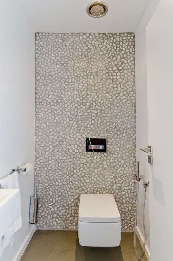 Pebble wall