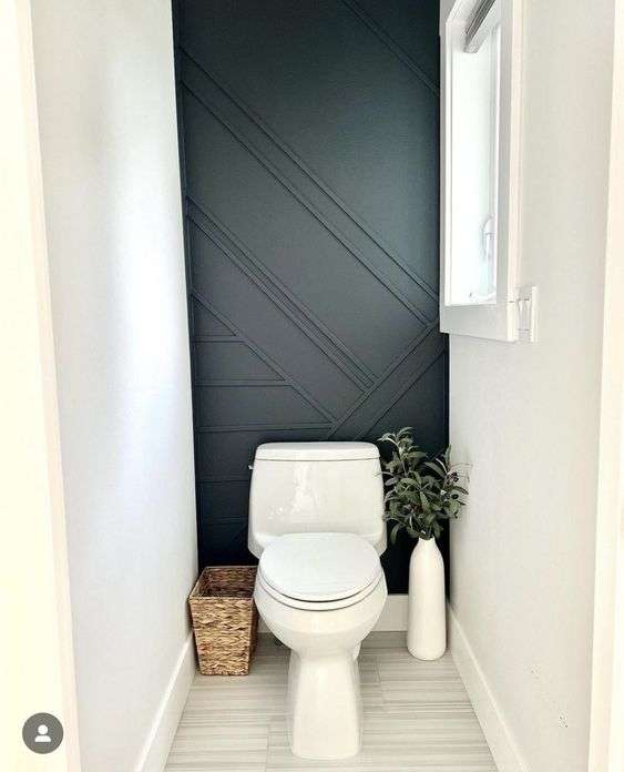 Toilet design: wooden strip