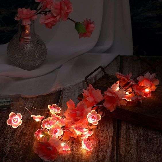 Red string lights