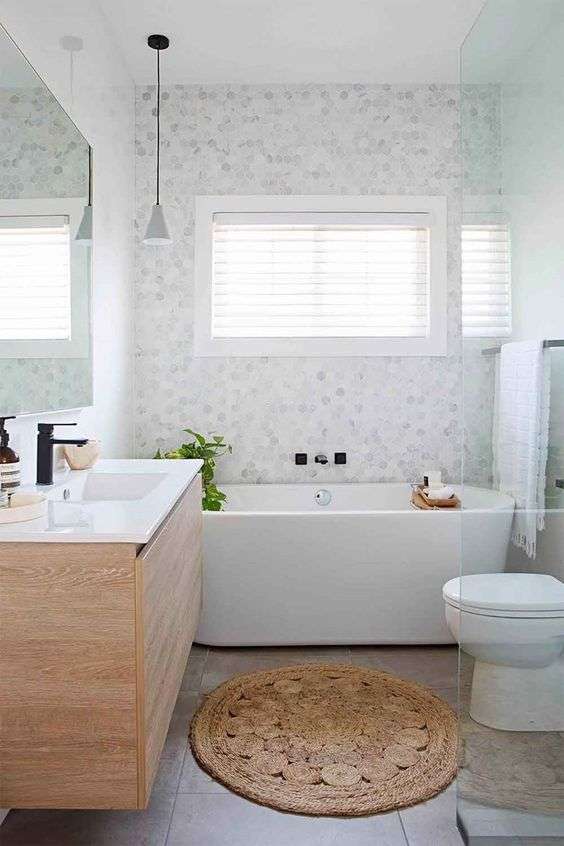 Round bathmats: ideal for apartments