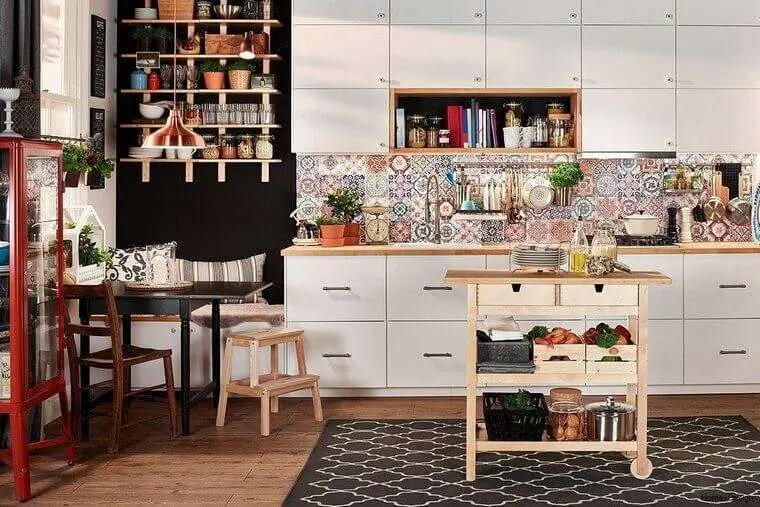 Find out How to create a Bohemian Kitchen