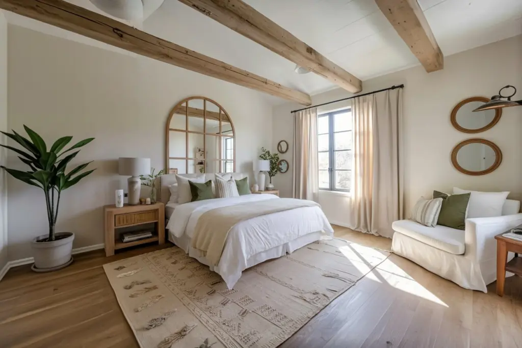 A lovely farmhouse bedroom