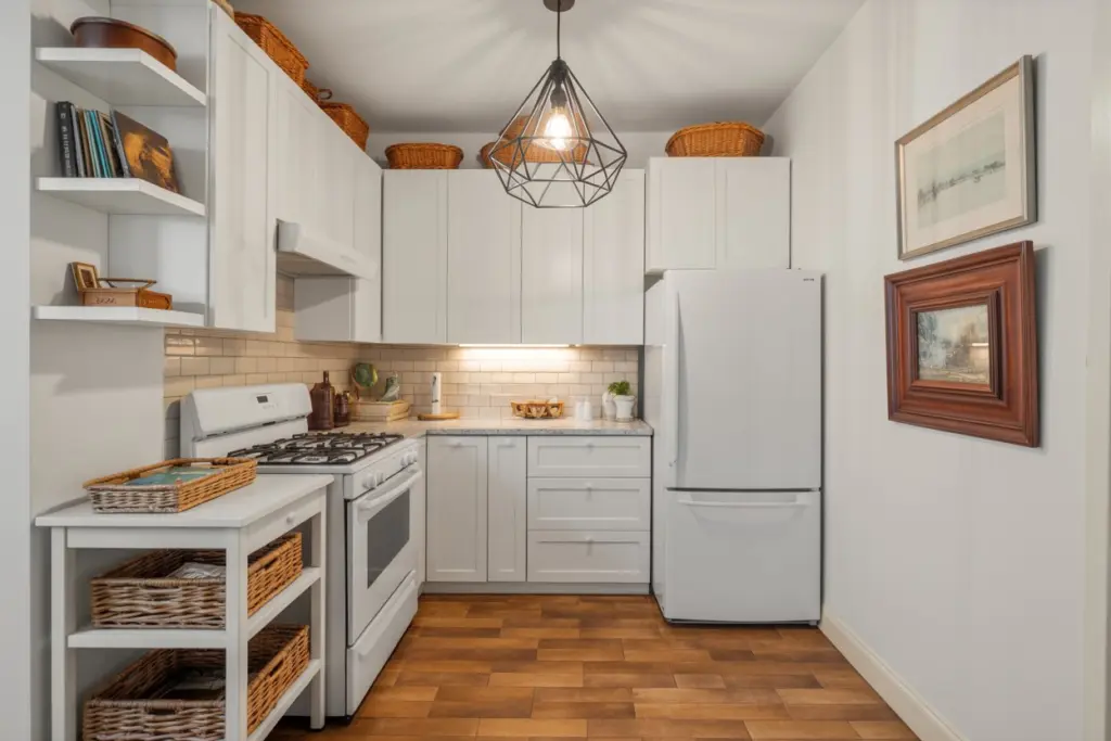 Kitchen Cabinets: How to Functionaly Decorate Above Your Cabinets 11 Baskets and bins with decorations